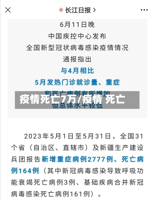 疫情死亡7万/疫情 死亡-第2张图片