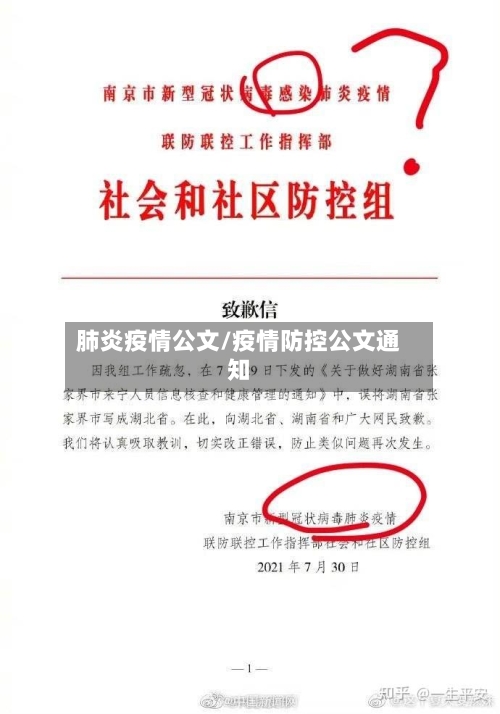 肺炎疫情公文/疫情防控公文通知