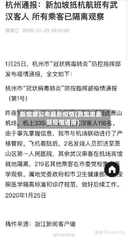 新加坡公布最新疫情(新加坡最新疫情通报)-第3张图片