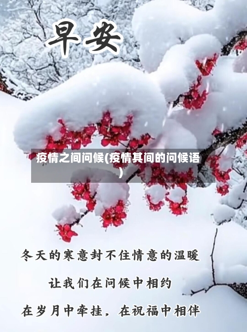 疫情之间问候(疫情其间的问候语)