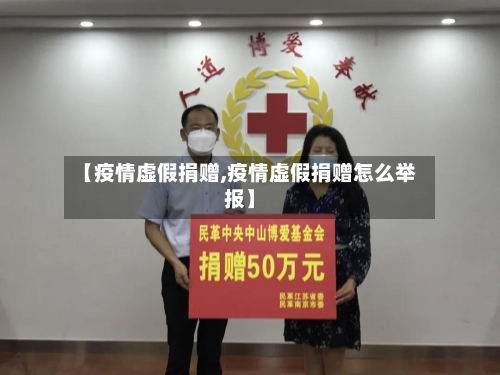 【疫情虚假捐赠,疫情虚假捐赠怎么举报】