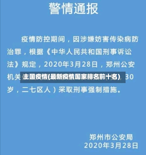 主国疫情(最新疫情国家排名前十名)-第2张图片