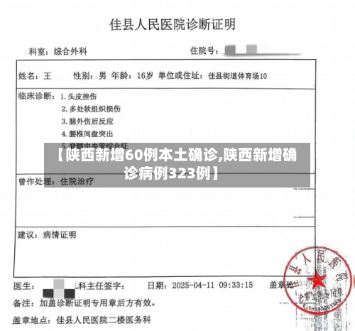 【陕西新增60例本土确诊,陕西新增确诊病例323例】