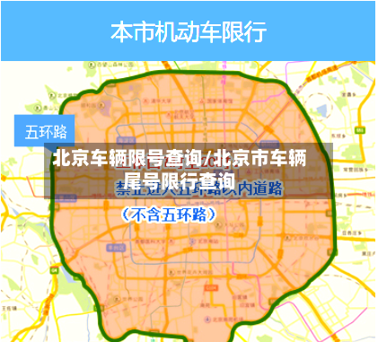 北京车辆限号查询/北京市车辆尾号限行查询