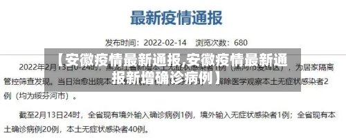 【安徽疫情最新通报,安徽疫情最新通报新增确诊病例】-第2张图片