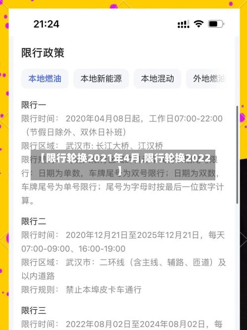 【限行轮换2021年4月,限行轮换2022】