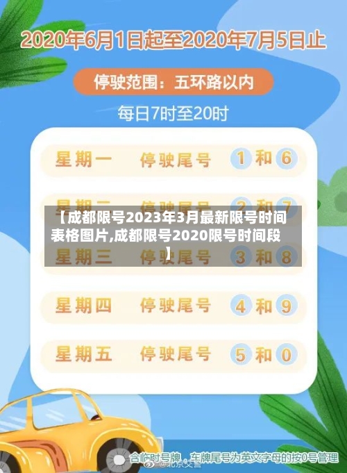 【成都限号2023年3月最新限号时间表格图片,成都限号2020限号时间段】