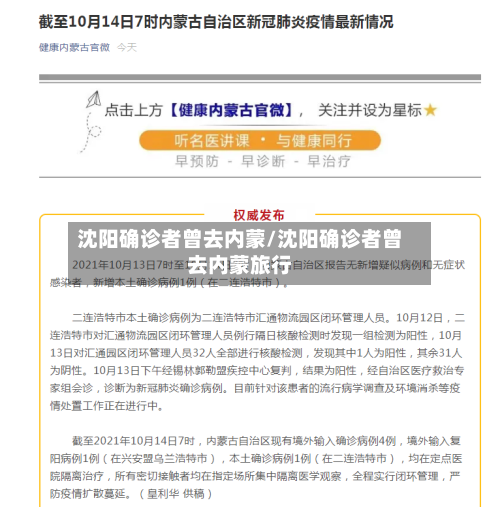 沈阳确诊者曾去内蒙/沈阳确诊者曾去内蒙旅行-第2张图片