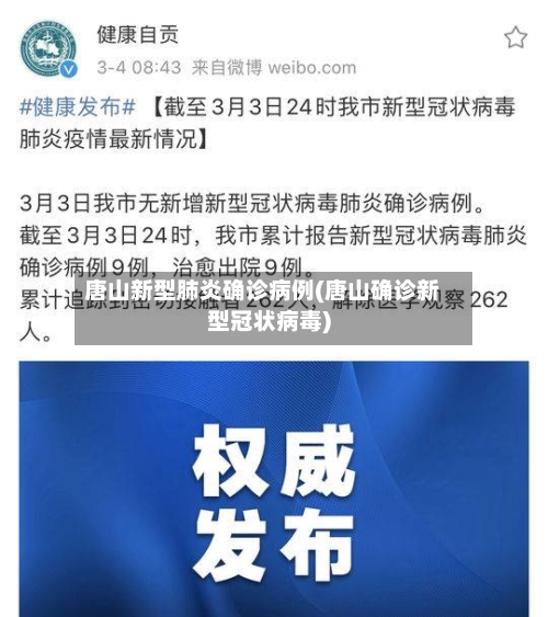 唐山新型肺炎确诊病例(唐山确诊新型冠状病毒)
