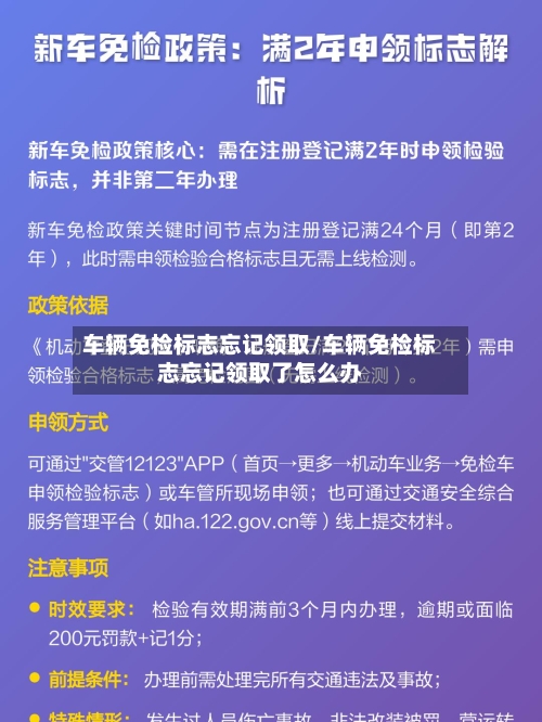 车辆免检标志忘记领取/车辆免检标志忘记领取了怎么办-第2张图片