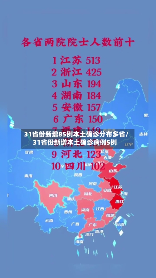 31省份新增85例本土确诊分布多省/31省份新增本土确诊病例5例