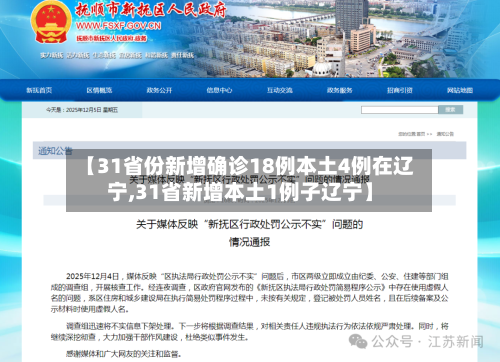 【31省份新增确诊18例本土4例在辽宁,31省新增本土1例子辽宁】-第3张图片